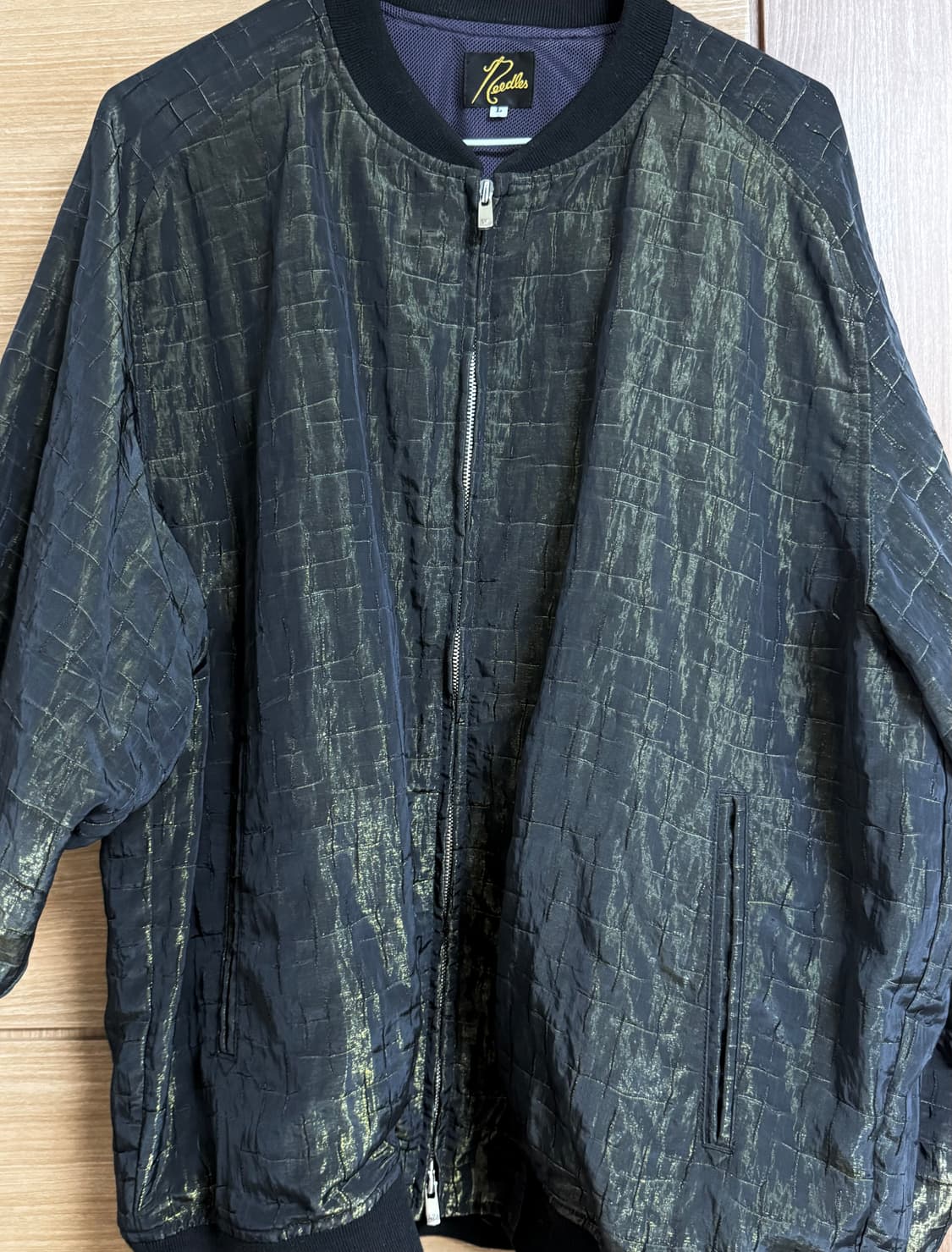 니들스 새틴 봄버 자켓 상품이미지6