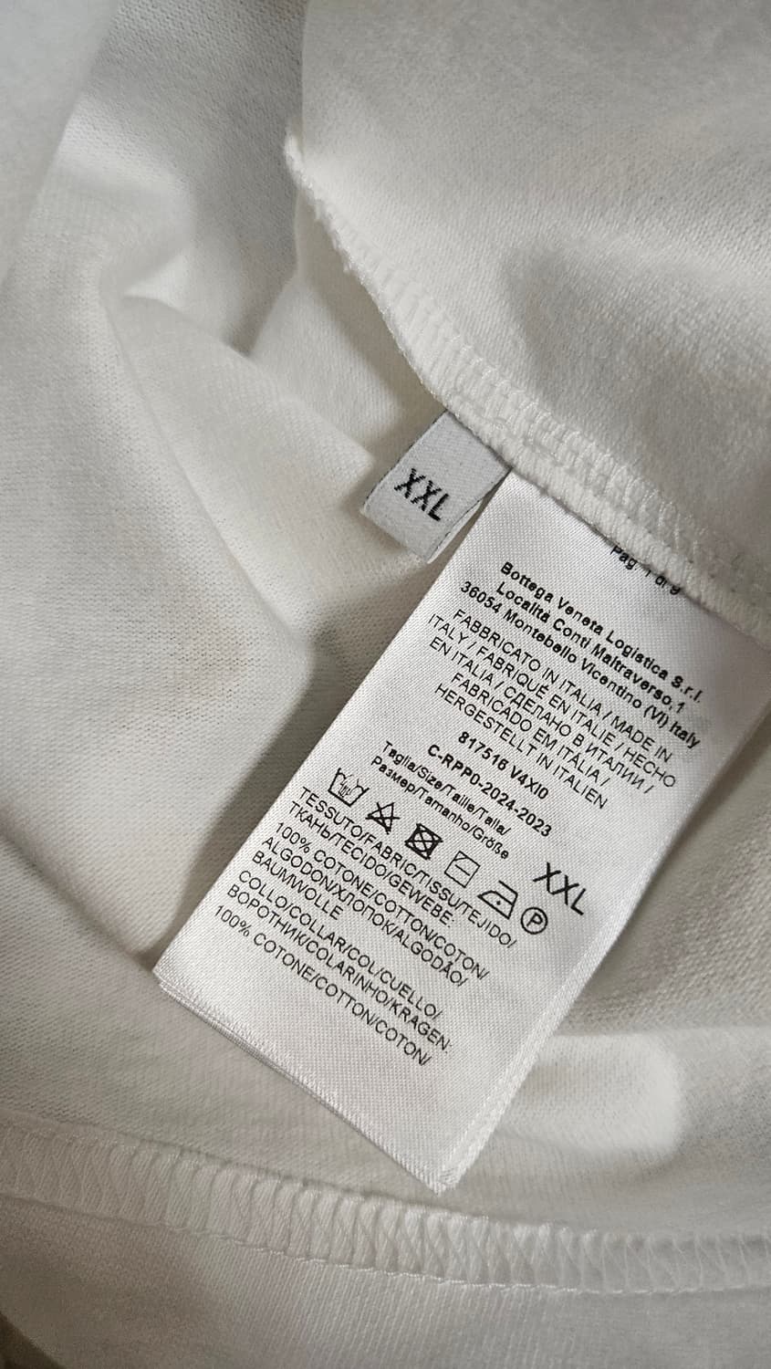 BOTTEGA VENETA 보테가베네타 소프트 코튼 저지 반소매 티셔츠 상품이미지3