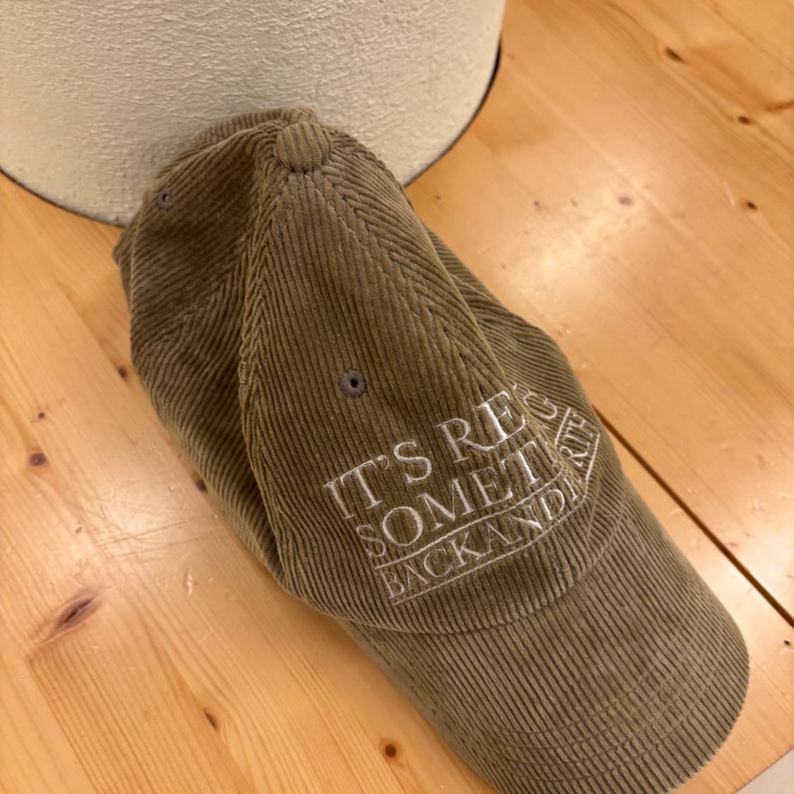 빈티지 코듀로이 브라운 볼캡 상품이미지2