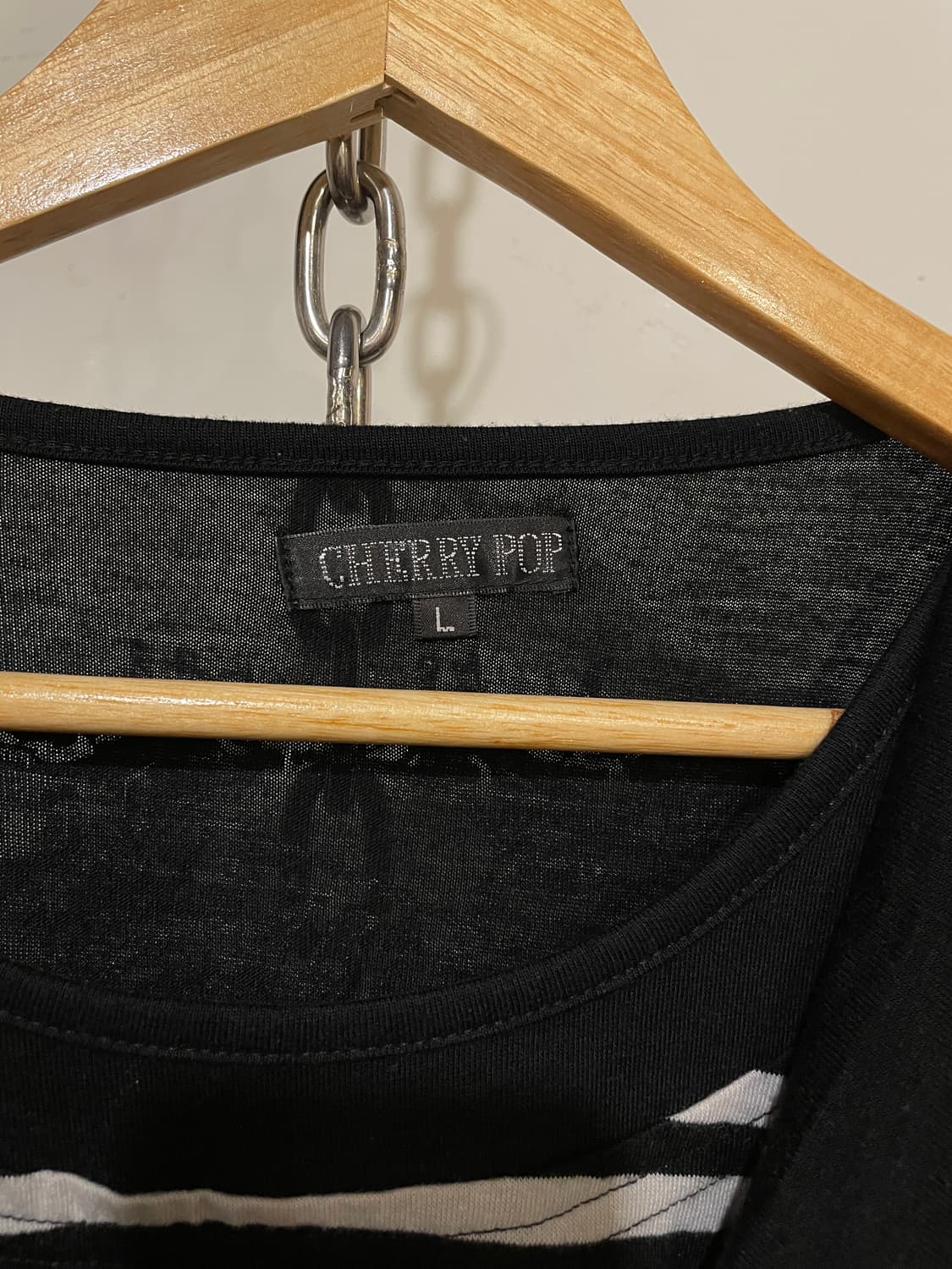 스트라이프 패턴 레이어드 프린팅 반팔 원피스 펑크 상품이미지6