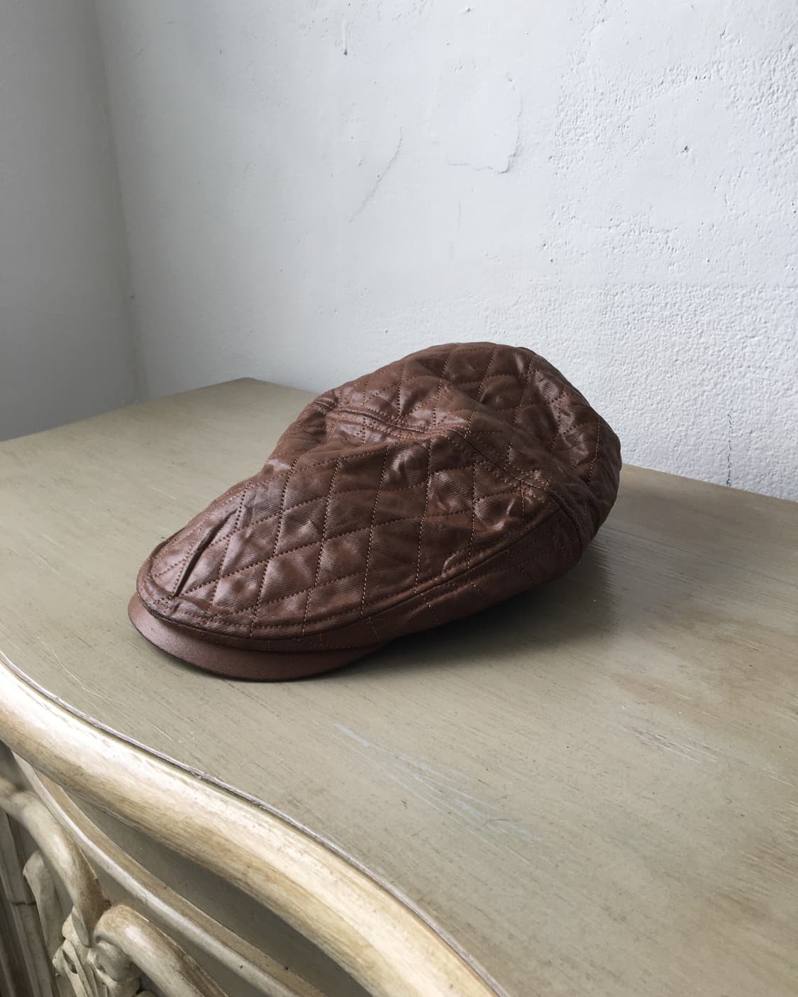 fake leather hunting cap 상품이미지4