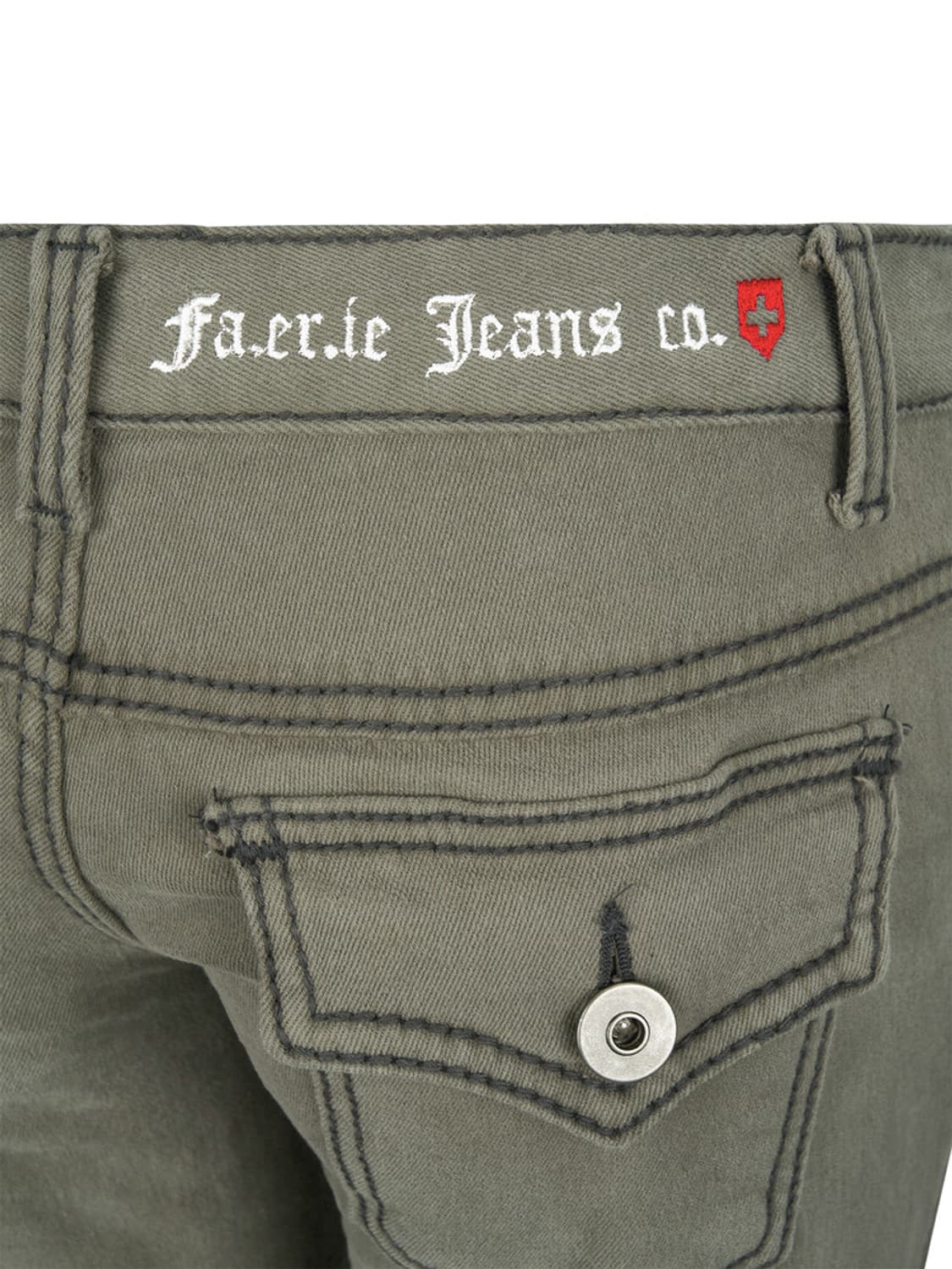 stitch low rise flare pants (khaki grey) 상품이미지4