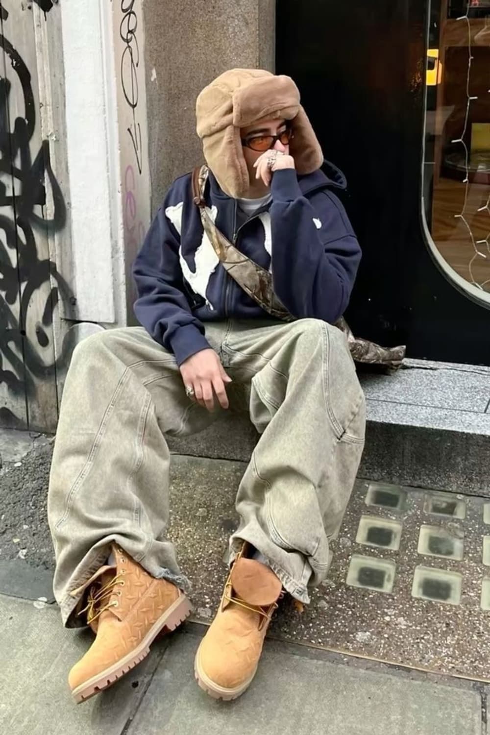 Memory Lane Park NY 후드 집업 네이비  상품이미지1