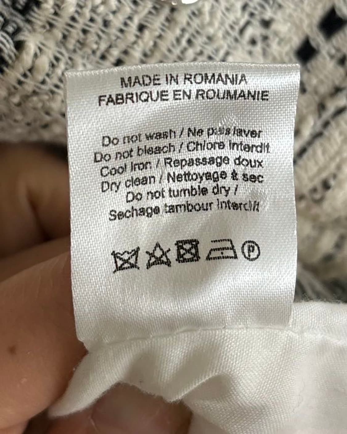 이로 블랙 앤 화이트 리지 트위드 자켓 상품이미지8