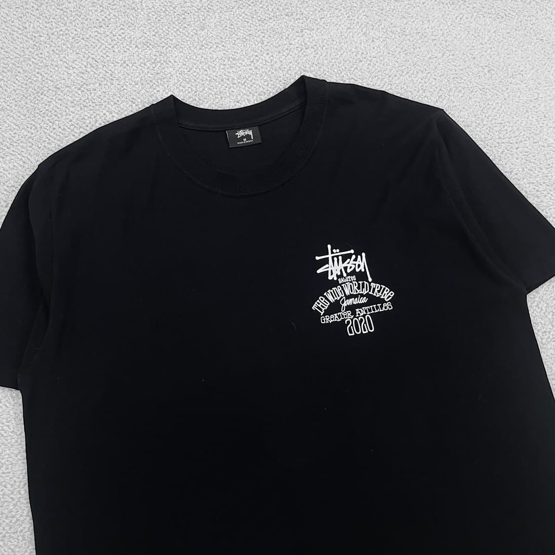 스투시 Stussy 월드트라이브 반팔 티셔츠 블랙 상품이미지4