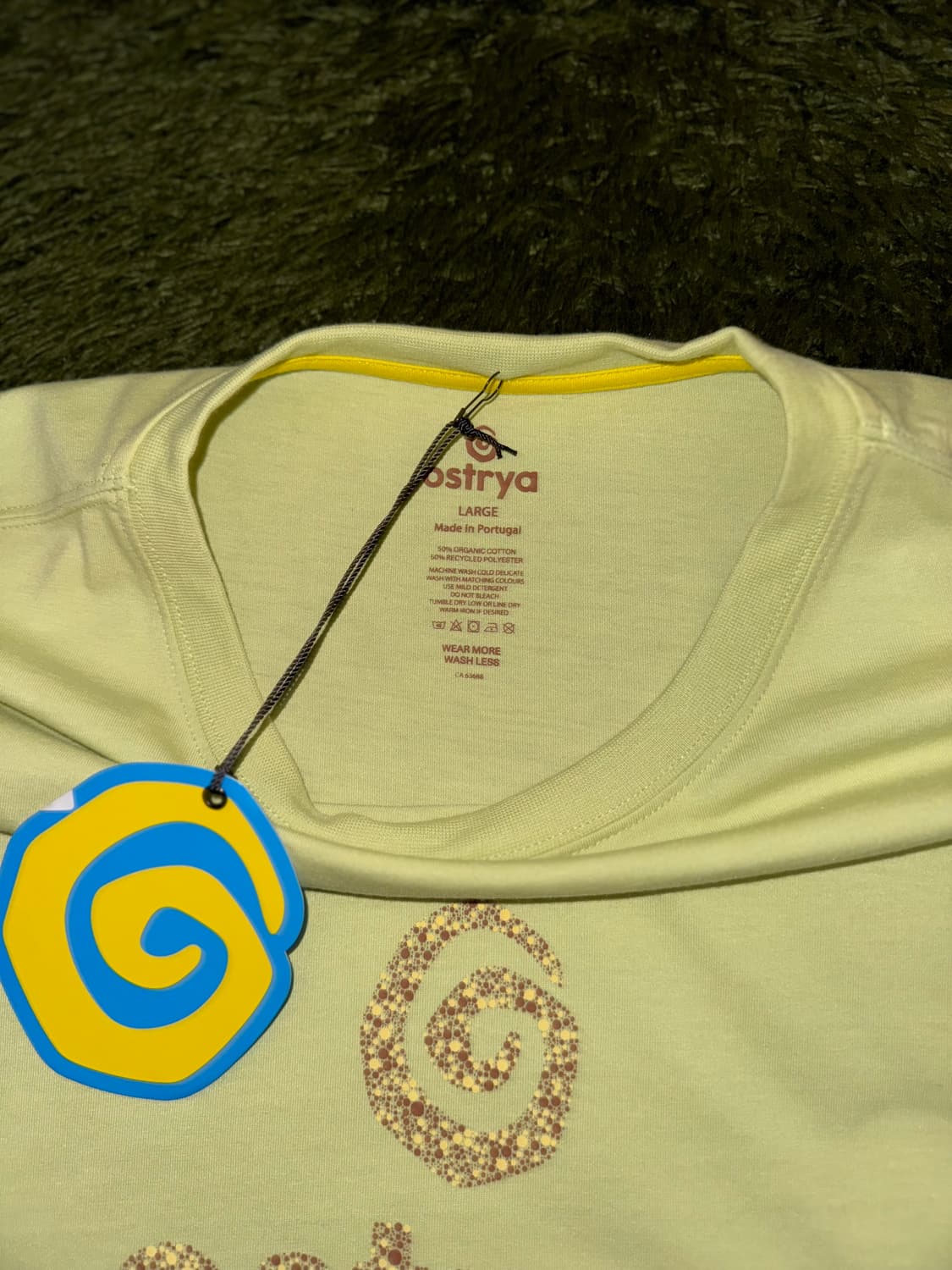 [L] OSTRYA 오스트리야 스월 로고 5050 티셔츠 라임 상품이미지3