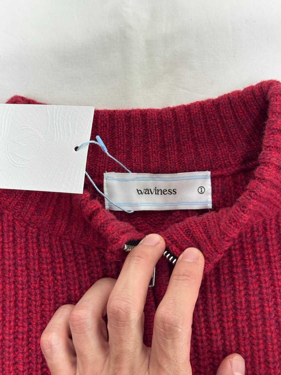 웨이비니스 / 타임리스 풀집업 (레드) / 1 상품이미지3