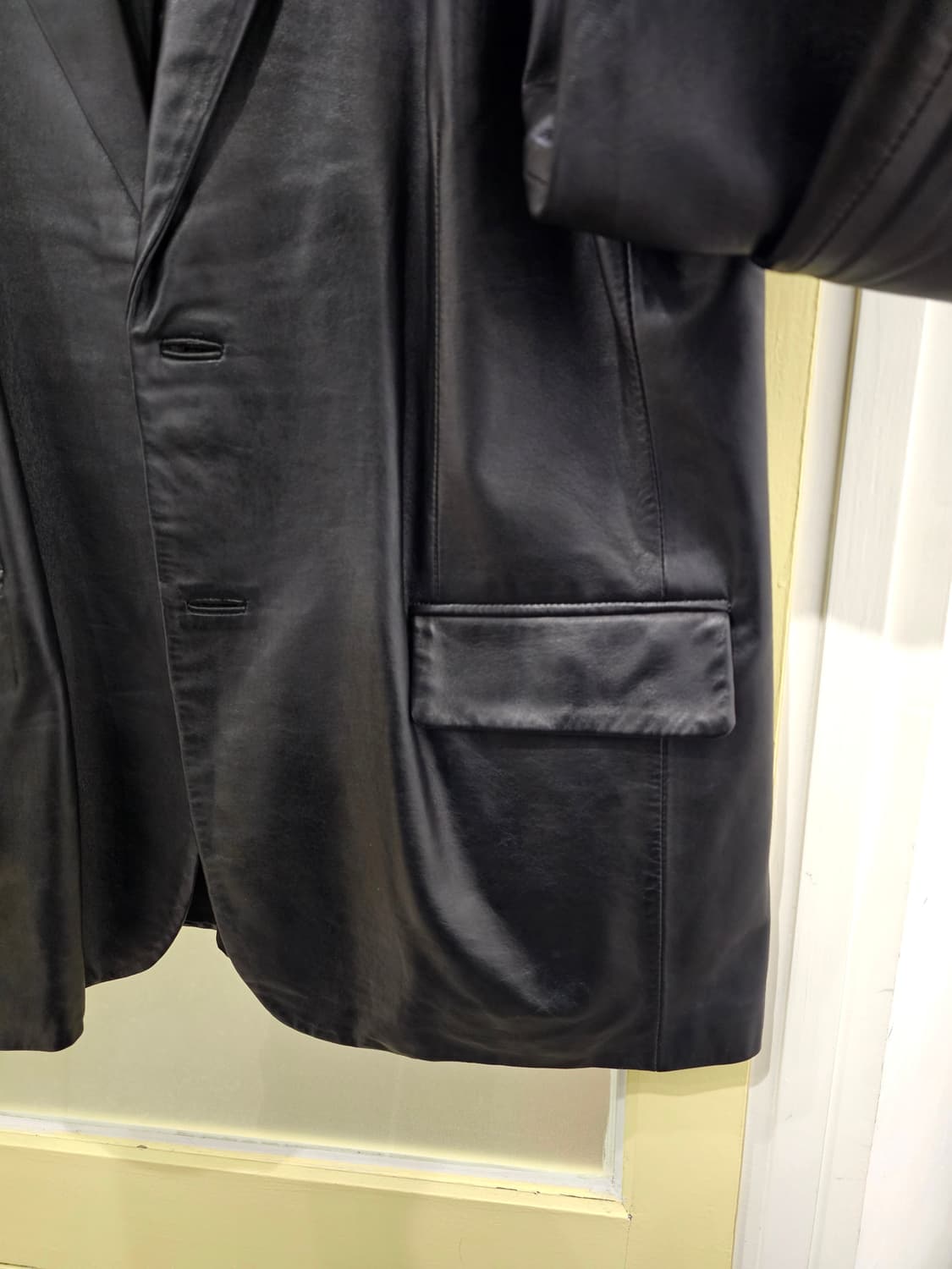 G-Limit 블랙 램스킨 블레이저 상품이미지5