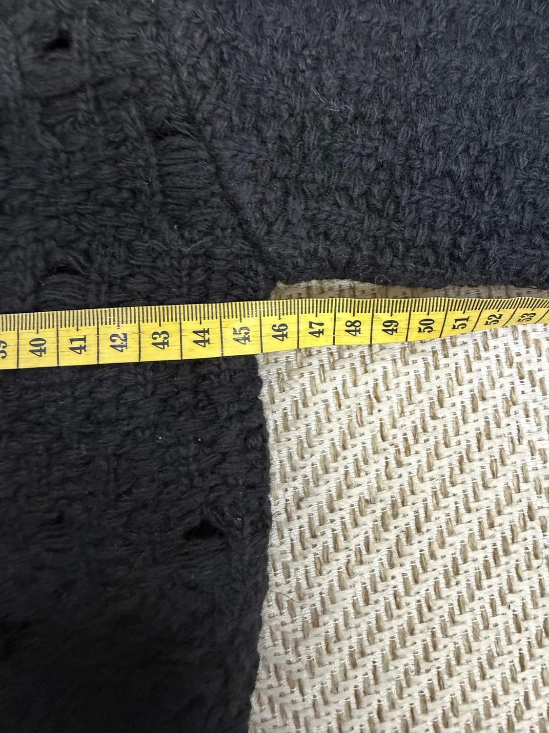 정품) 앤더슨벨 24ss 여성 블랙 데미지 니트 S 상품이미지9