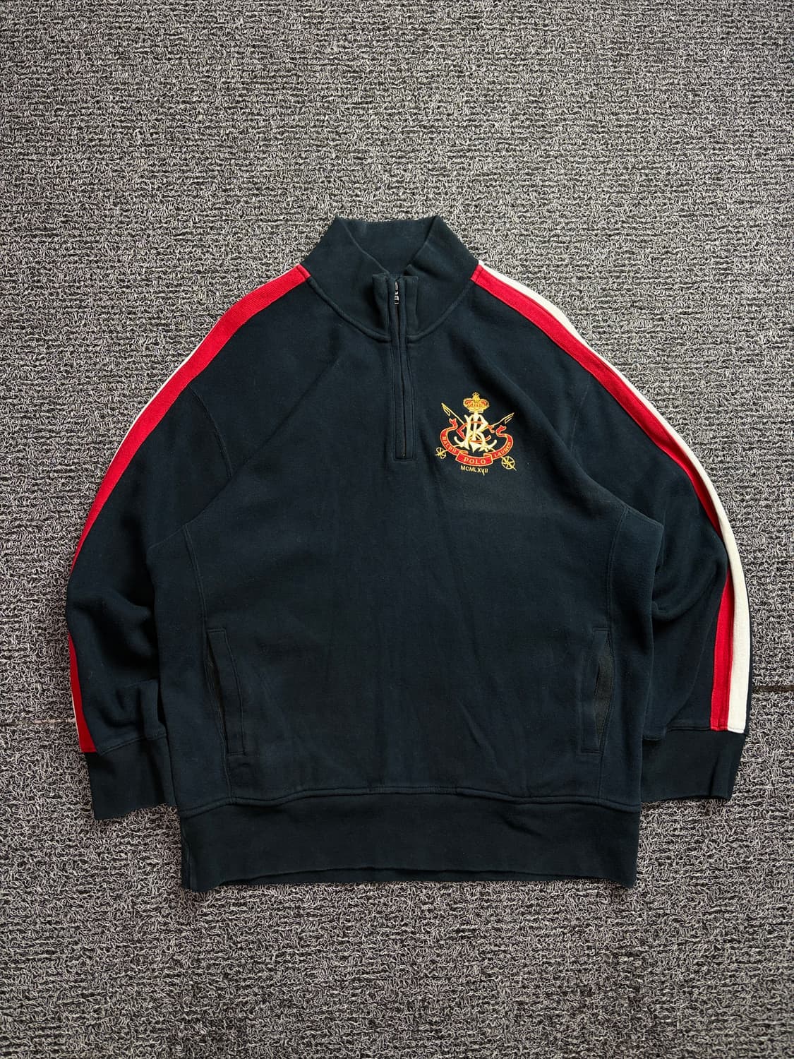 폴로 랄프로렌 아카이브 MCML 패치 빅로고 풀오버 반집업 니트 2249 상품이미지2