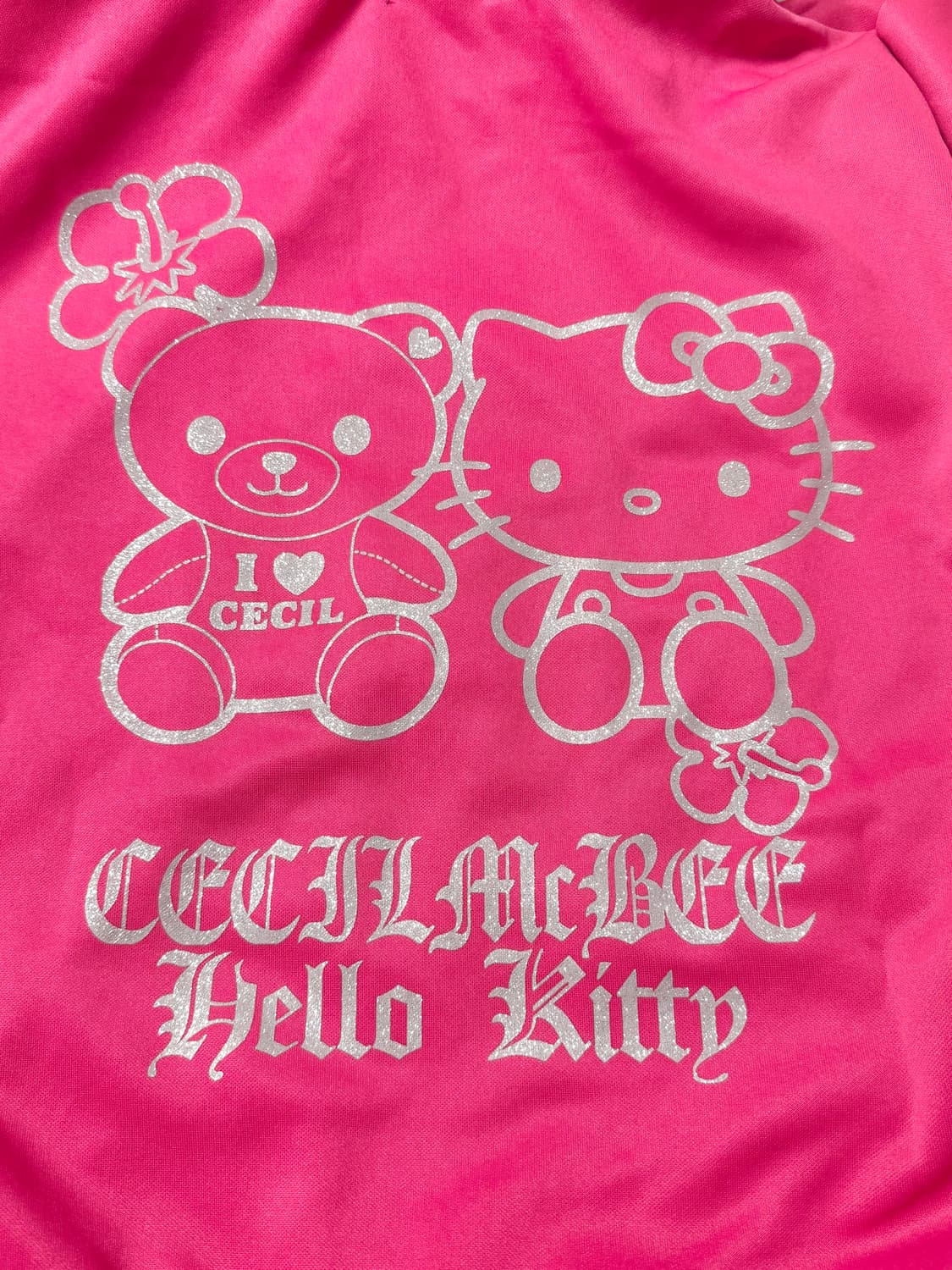 헬로키티 세실맥비 콜라보 네코미미 반팔 후드집업 상품이미지2