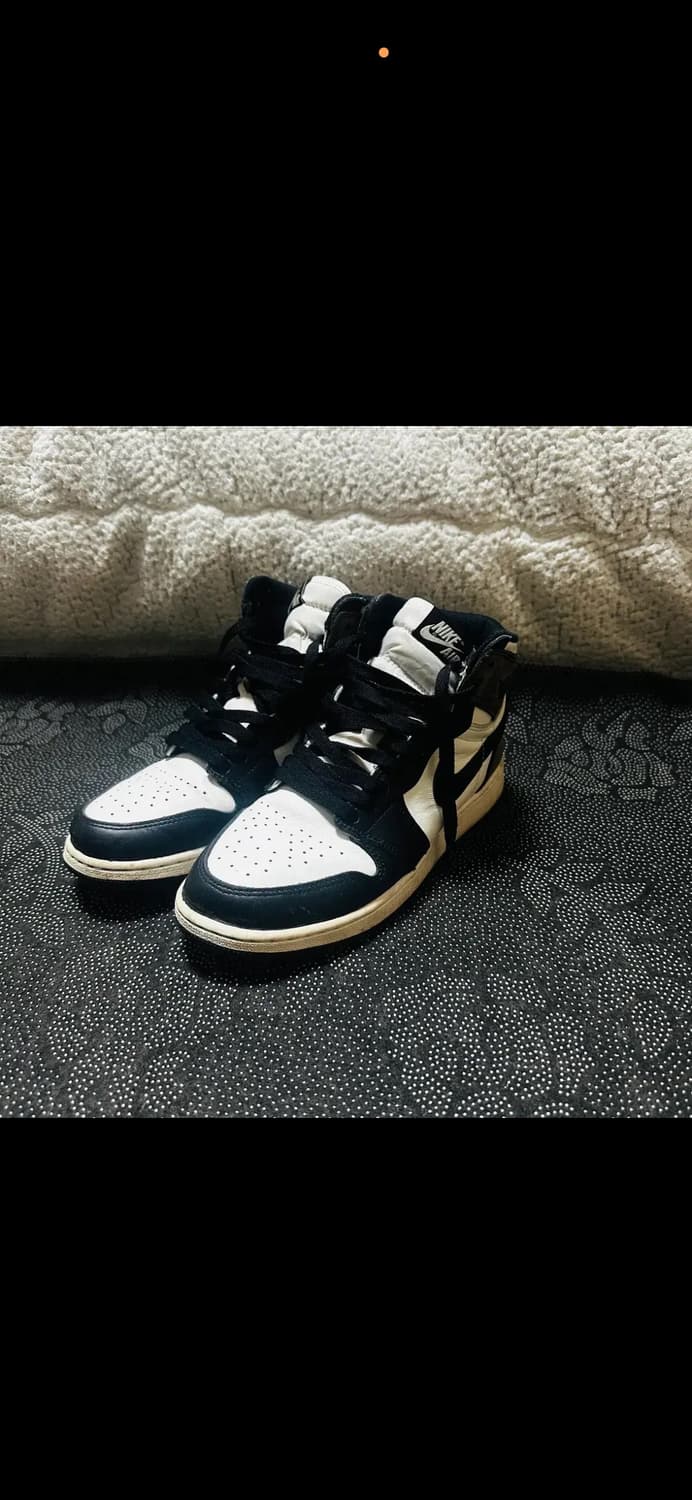 [6.5Y/245] 조던 1 하이 다크모카 (실착 3회미만/상태최상) 상품이미지3