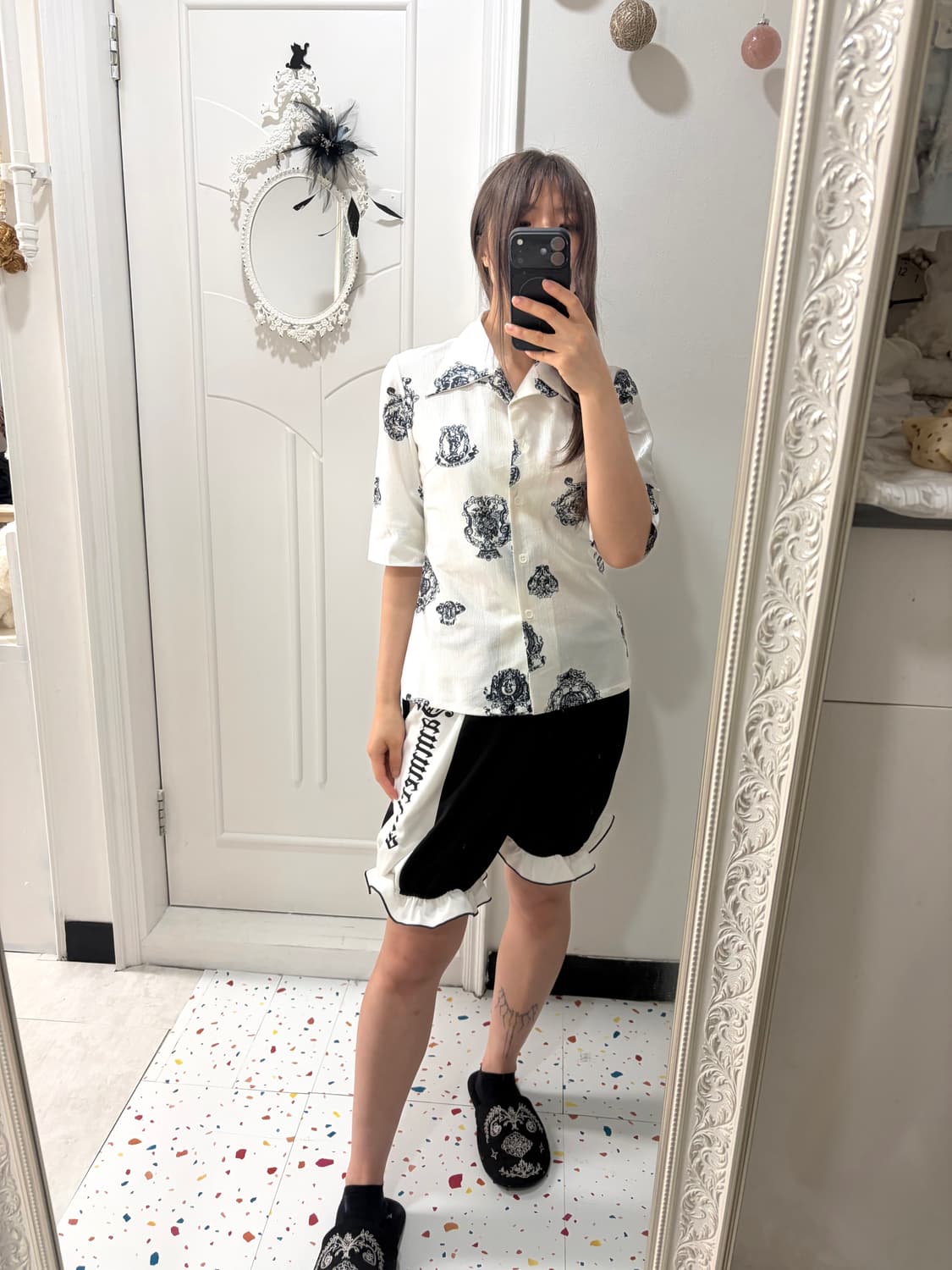 Crest Pattern Shirt 상품이미지5