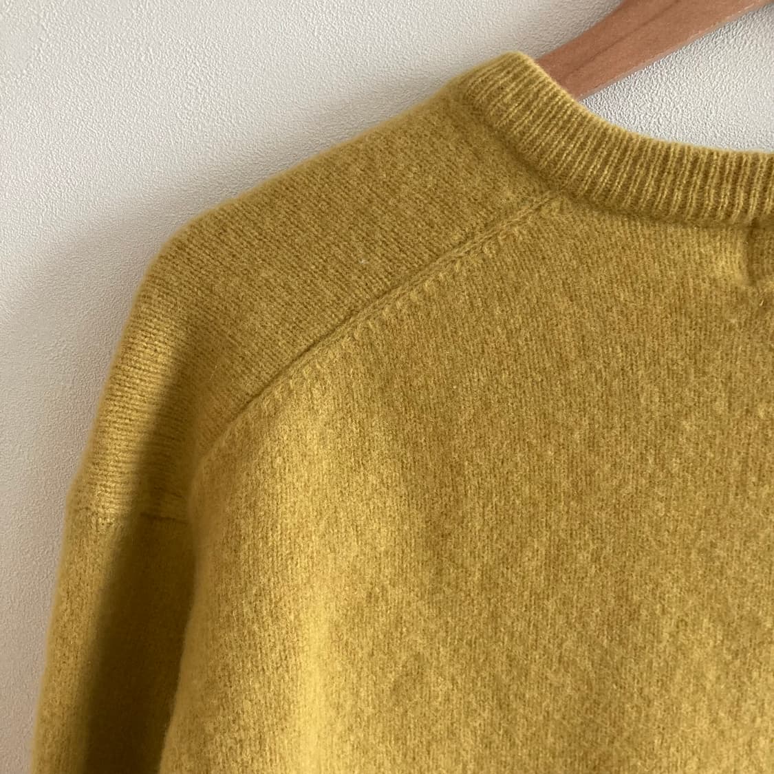 빈티지 머스타드 V넥 니트 상품이미지9