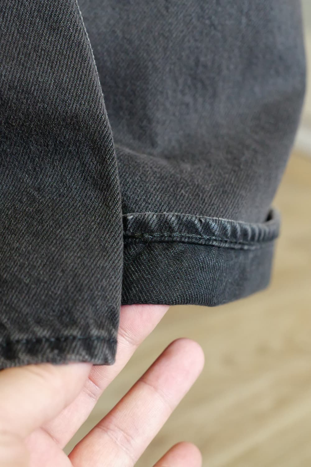 리바이스 501 프리미엄 흑청 데님 31x28 상품이미지6
