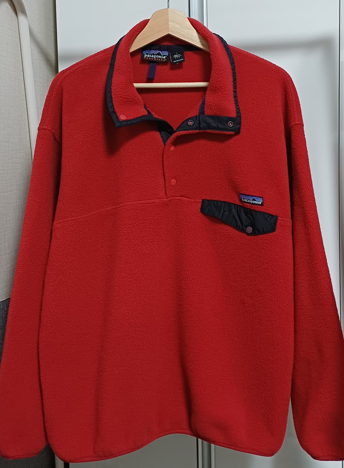 🇺🇸 [L] 파타고니아 신칠라 스냅티 올드 모델 - 딥 레드 상품이미지1