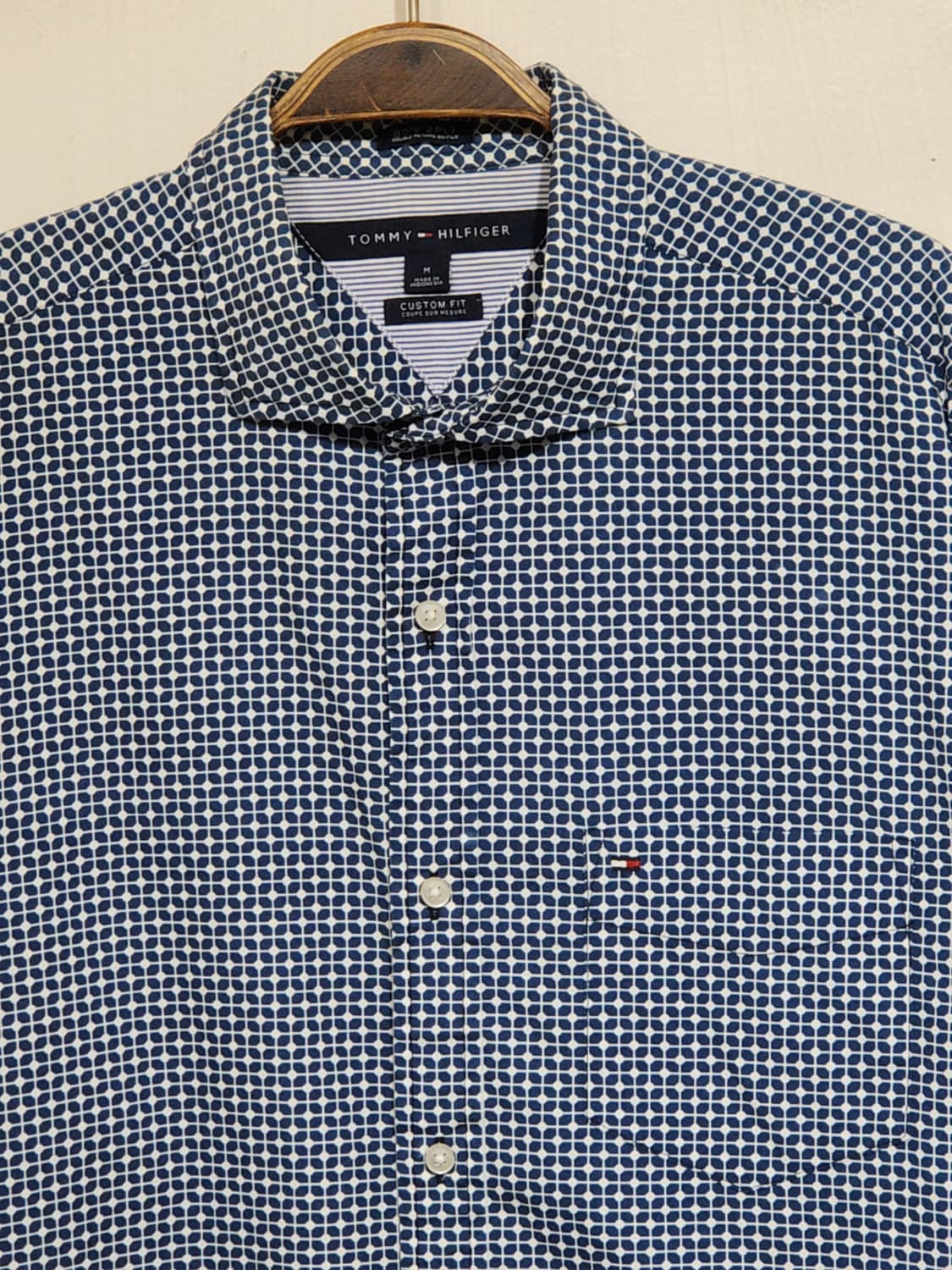 (M) 타미힐피거 셔츠 패턴 남방 토미 로고 포켓  상품이미지2