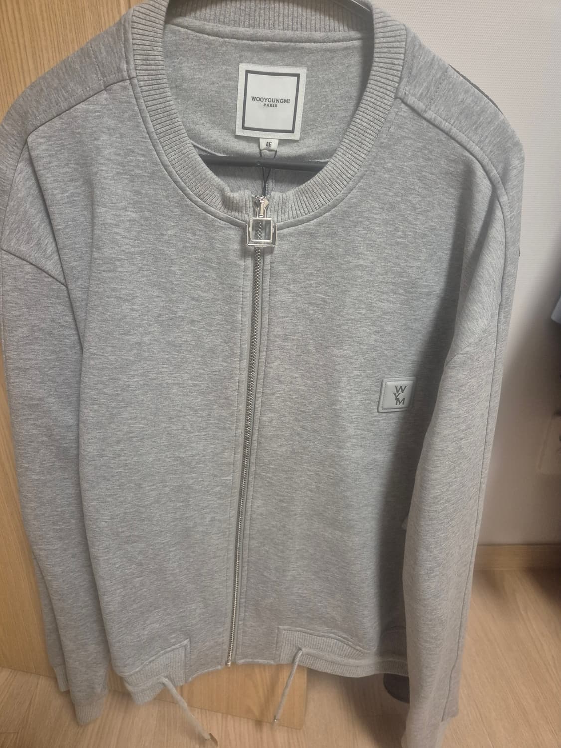 (새상품 46) 우영미 집업 스웨트셔츠 그레이 - 25SS 상품이미지1