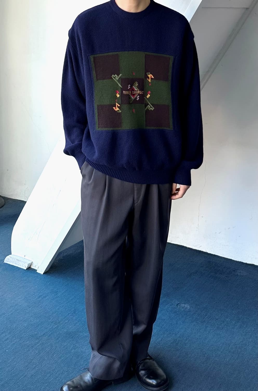 Design stitch inner liner knit P/O 상품이미지8