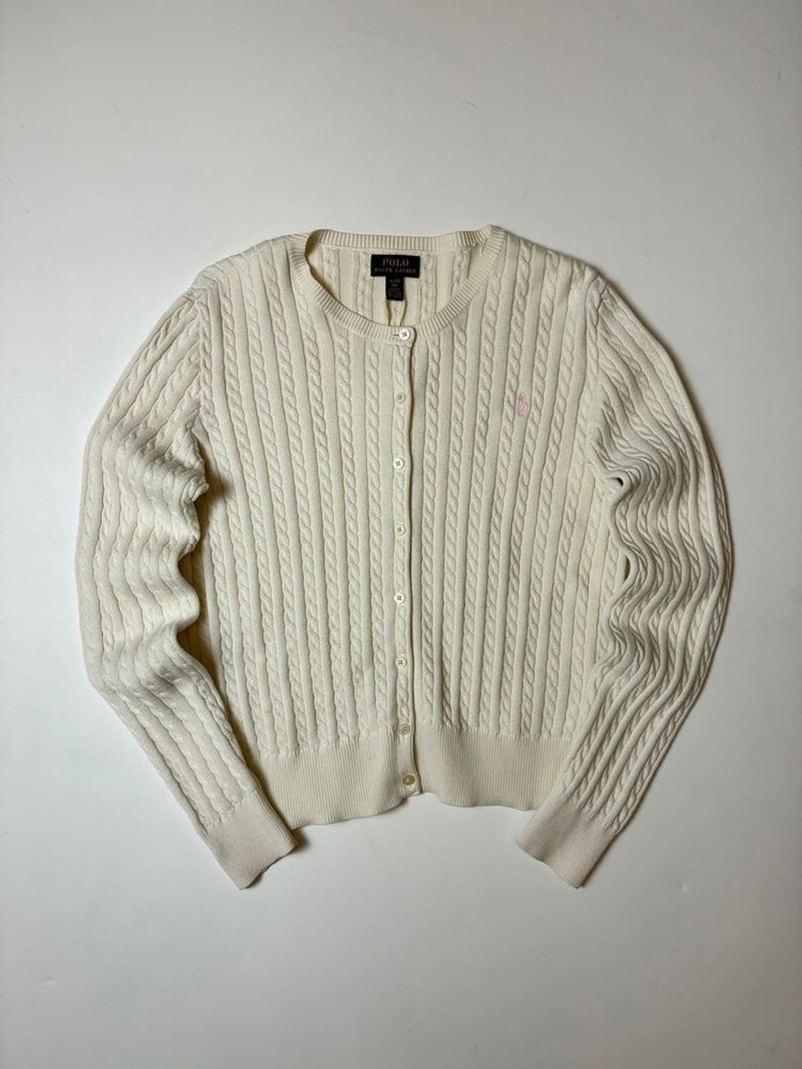 폴로 랄프로렌 꽈배기 미니멀 니트 가디건 PN9161 상품이미지1