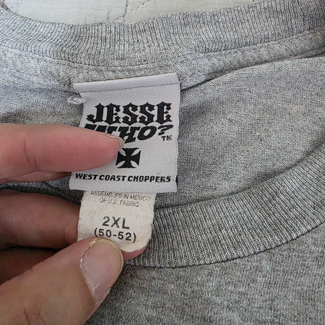 [2XL] 빈티지 WCC 웨스트 코스트 차퍼스 롱슬리브 그레이 상품이미지9