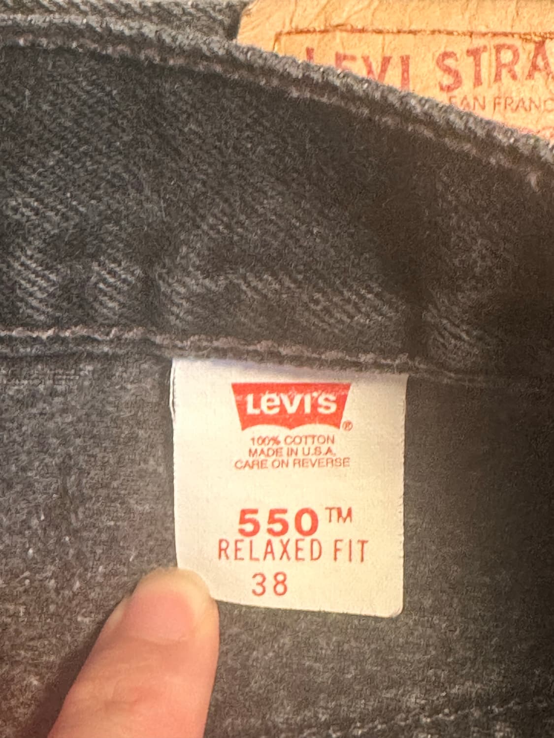 (36) 90s 리바이스 550 쇼츠 흑청  상품이미지2