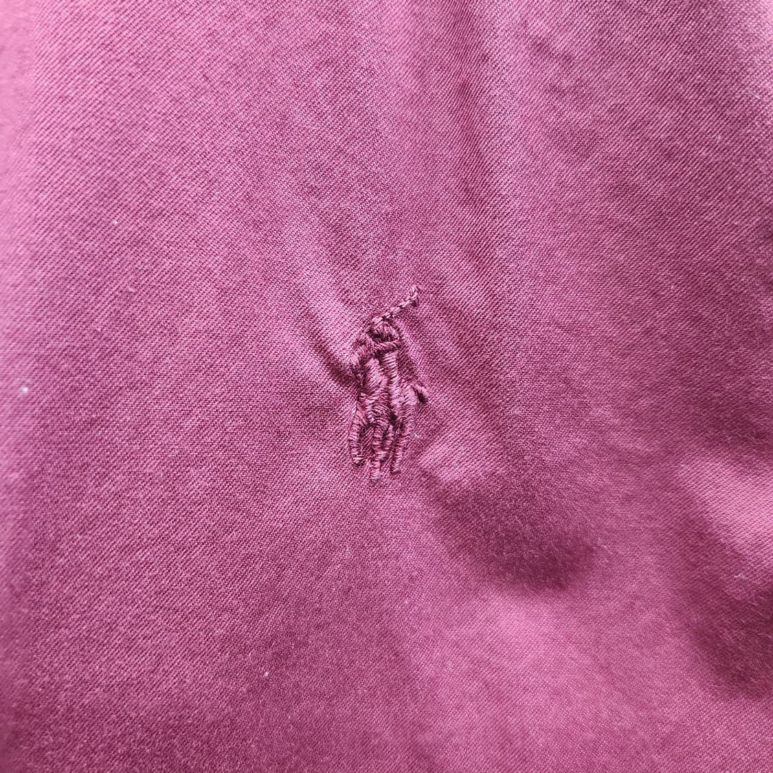 폴로랄프로렌 로고 버건디 셔츠 M 상품이미지3