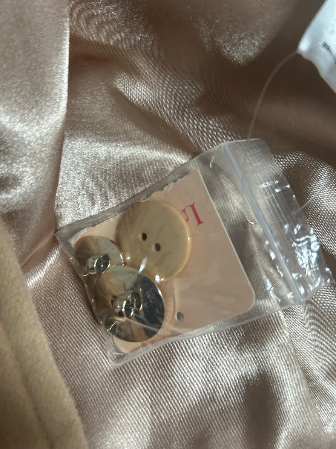 리즈리사 빅카라 하프코트 리본버튼 히메가루 라떼갸루 상품이미지5