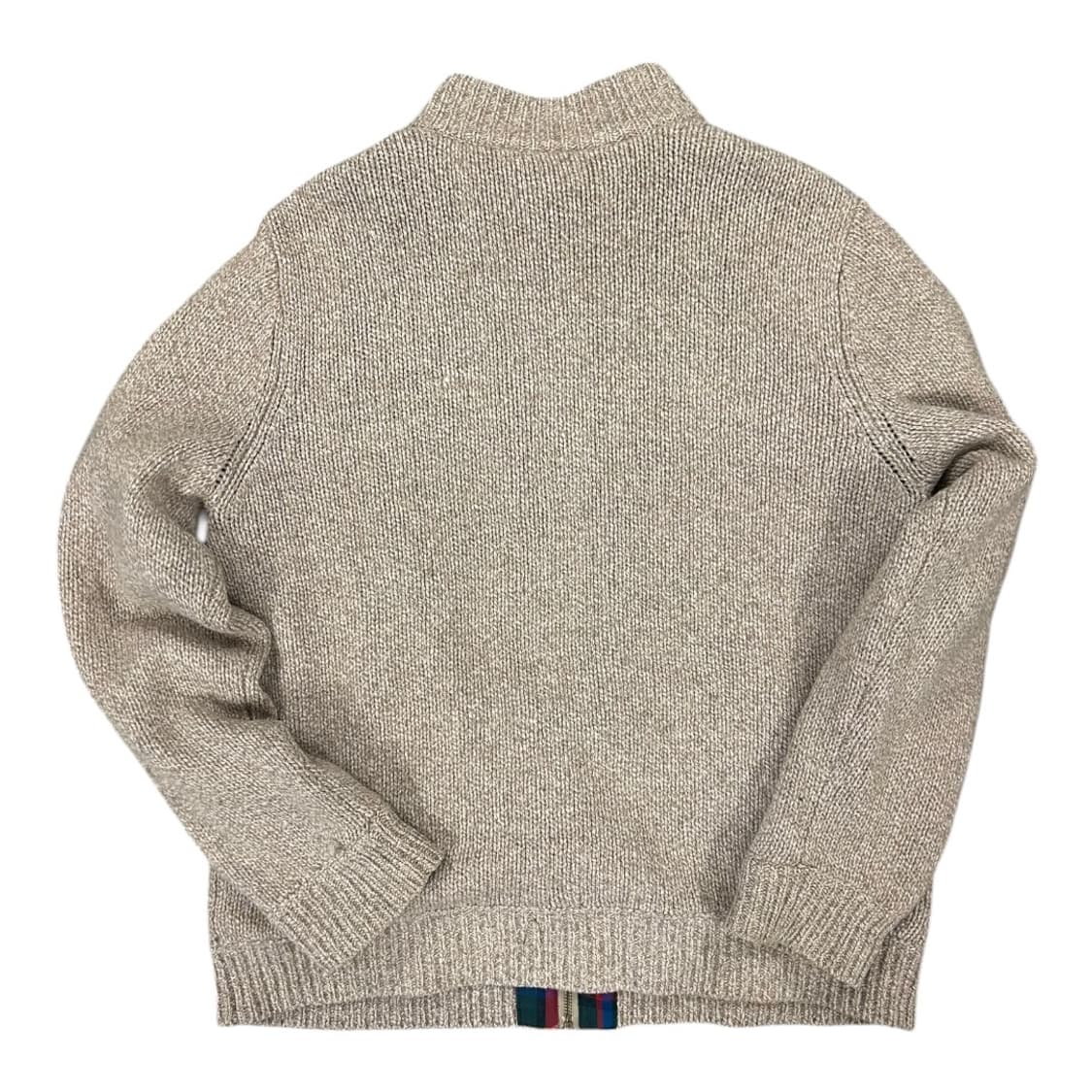 XL) 엘엘빈 L.L.Bean 램스울 체크 라이닝 집업 가디건 TK-03 상품이미지6