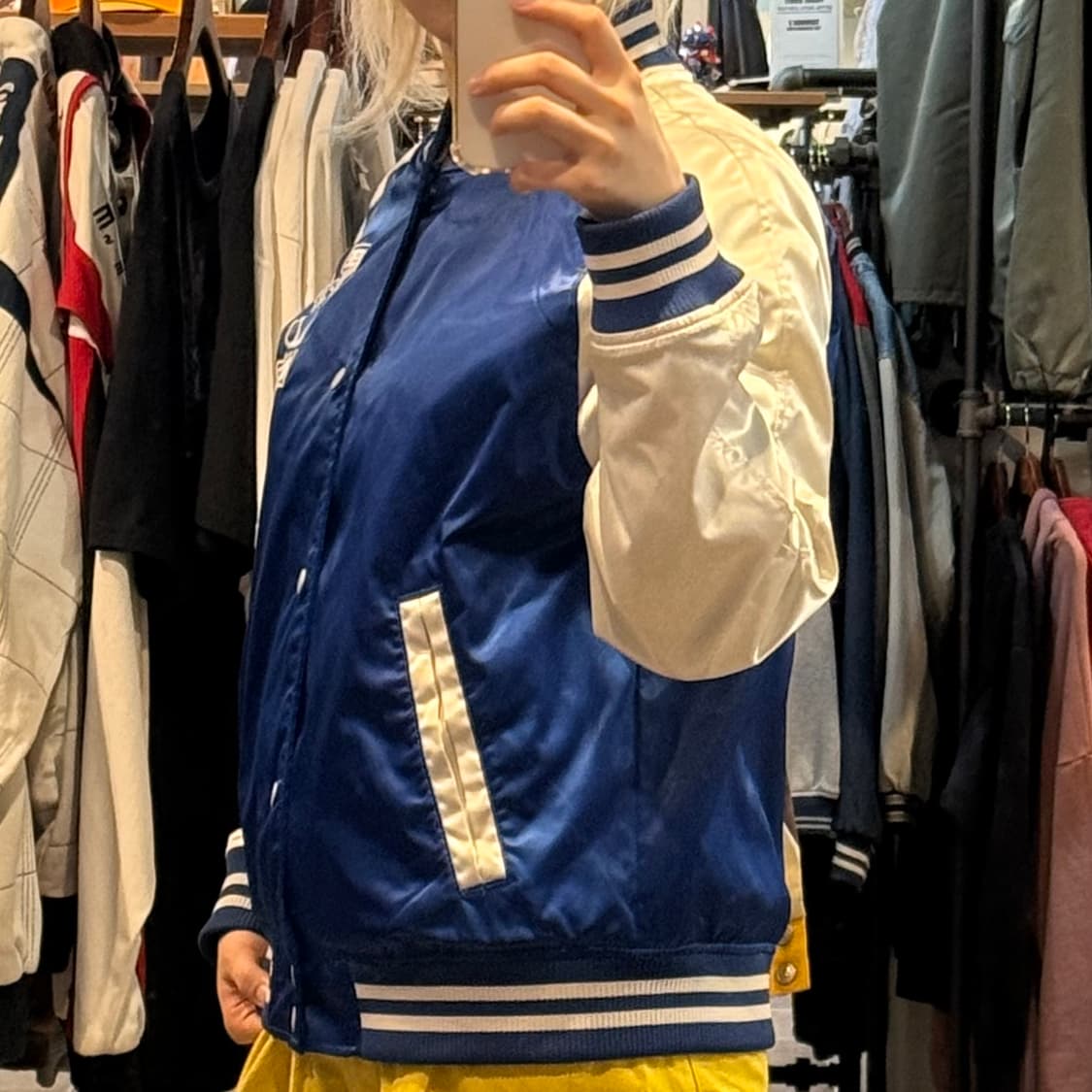 [NO.9] H&M 새틴 바시티 자켓 상품이미지4