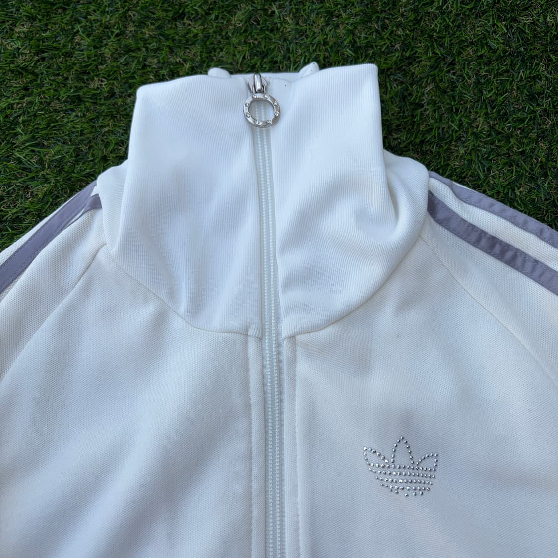 85)아디다스 큐빅 글리터 로고 트랙탑 크롭 져지 상품이미지3