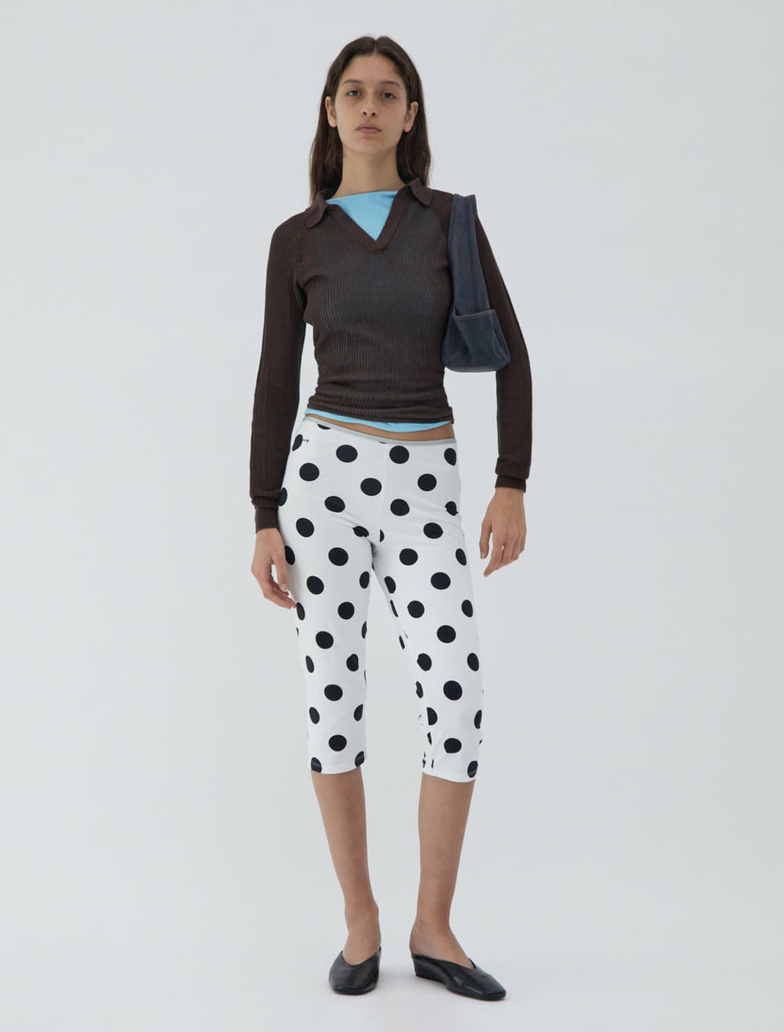 [M]기마구아스 Aneu 도트 레깅스/화이트 상품이미지2