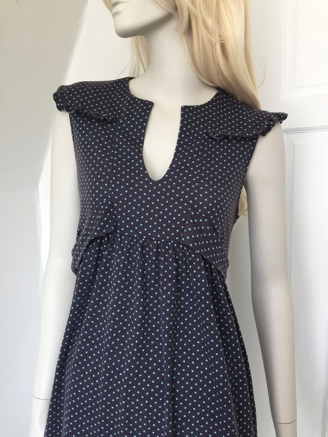Cute Star Print Sailor Collar Dress 상품이미지5