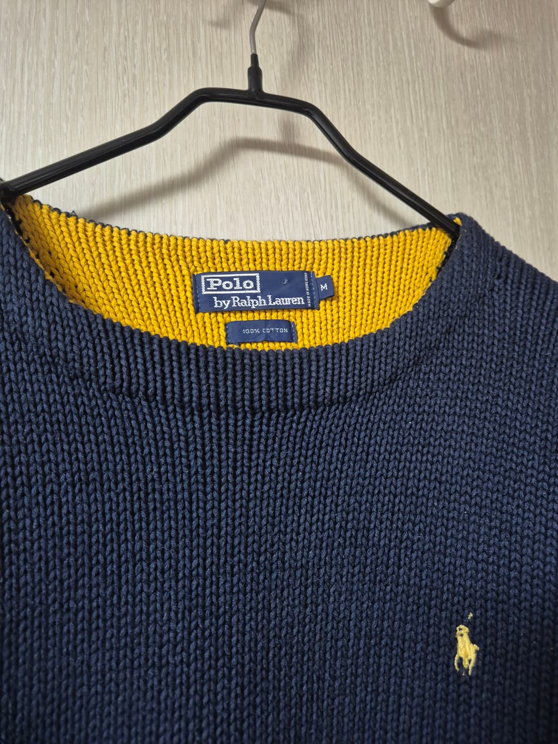 (정품) 폴로 랄프로렌  코튼니트 네이비 니트 M 상품이미지5