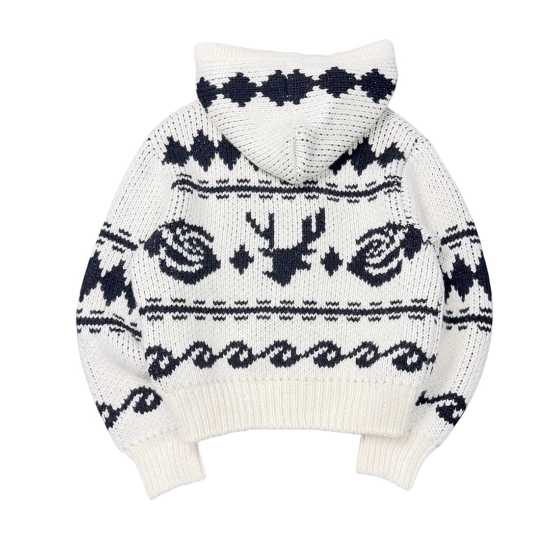 (1) OPEN YY 오픈 와이와이 로즈 앤 디어 니트 후드집업  상품이미지3