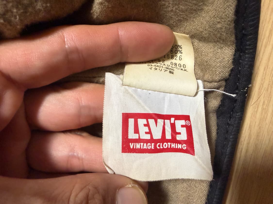 리바이스 LVC 성조기 가죽 라이더 레더 자켓 M 상품이미지10