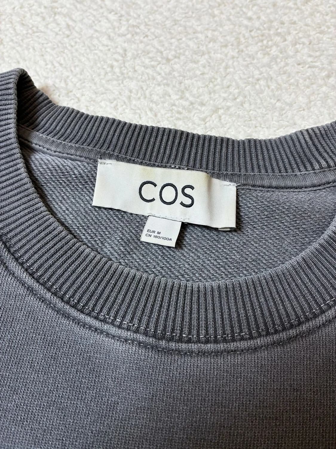 코스 COS 헤비코튼 워시드 오버 맨투맨 PN7052 상품이미지5