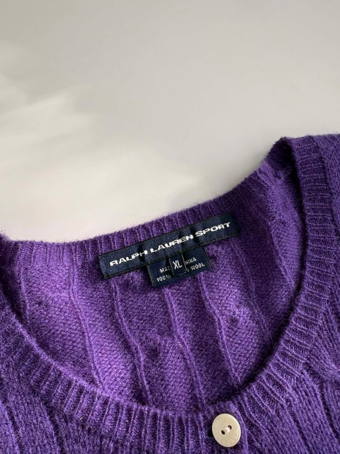 [XL] 폴로 랄프로렌 케이블 울 니트 가디건 상품이미지3