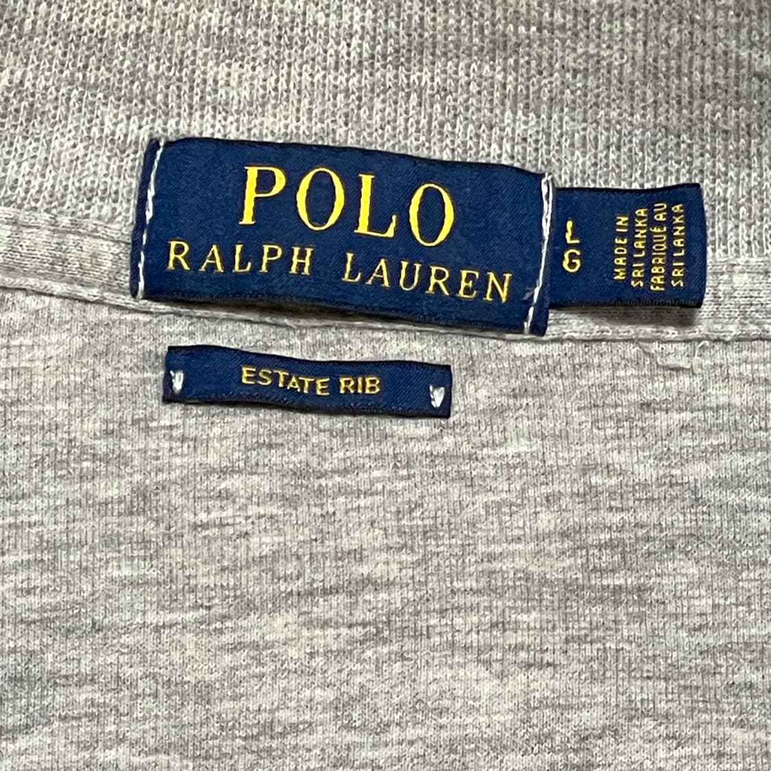 [L] 폴로 랄프로렌 하프집업 맨투맨 회색 상품이미지2