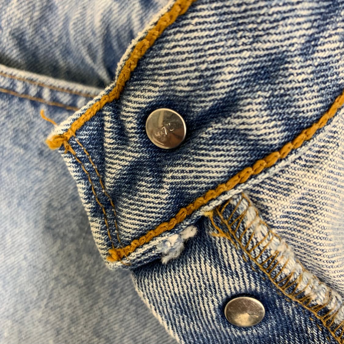 빈티지 리바이스 501 워싱 데님팬츠( 33사이즈 ) 남자청바지 연청중청 상품이미지7