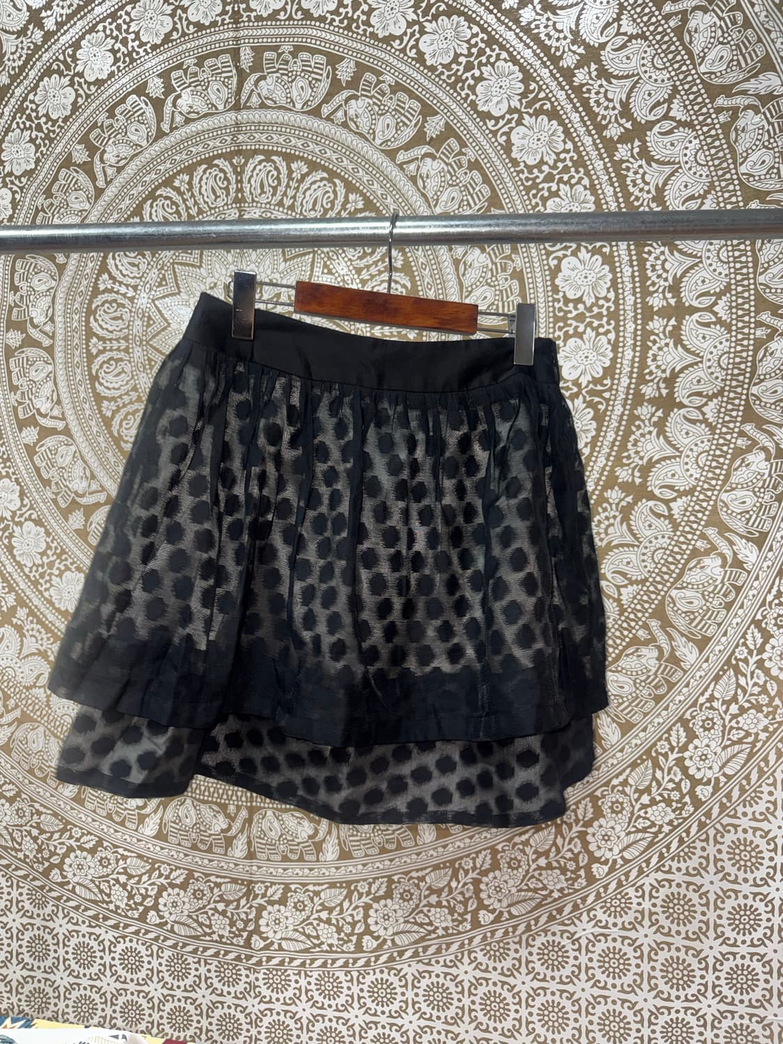 빈티지 여성 도트 미니스커트  상품이미지3