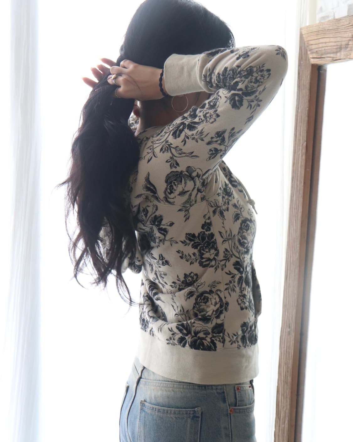 [Cabbages & Roses] Rose Toile Hoodie 상품이미지3