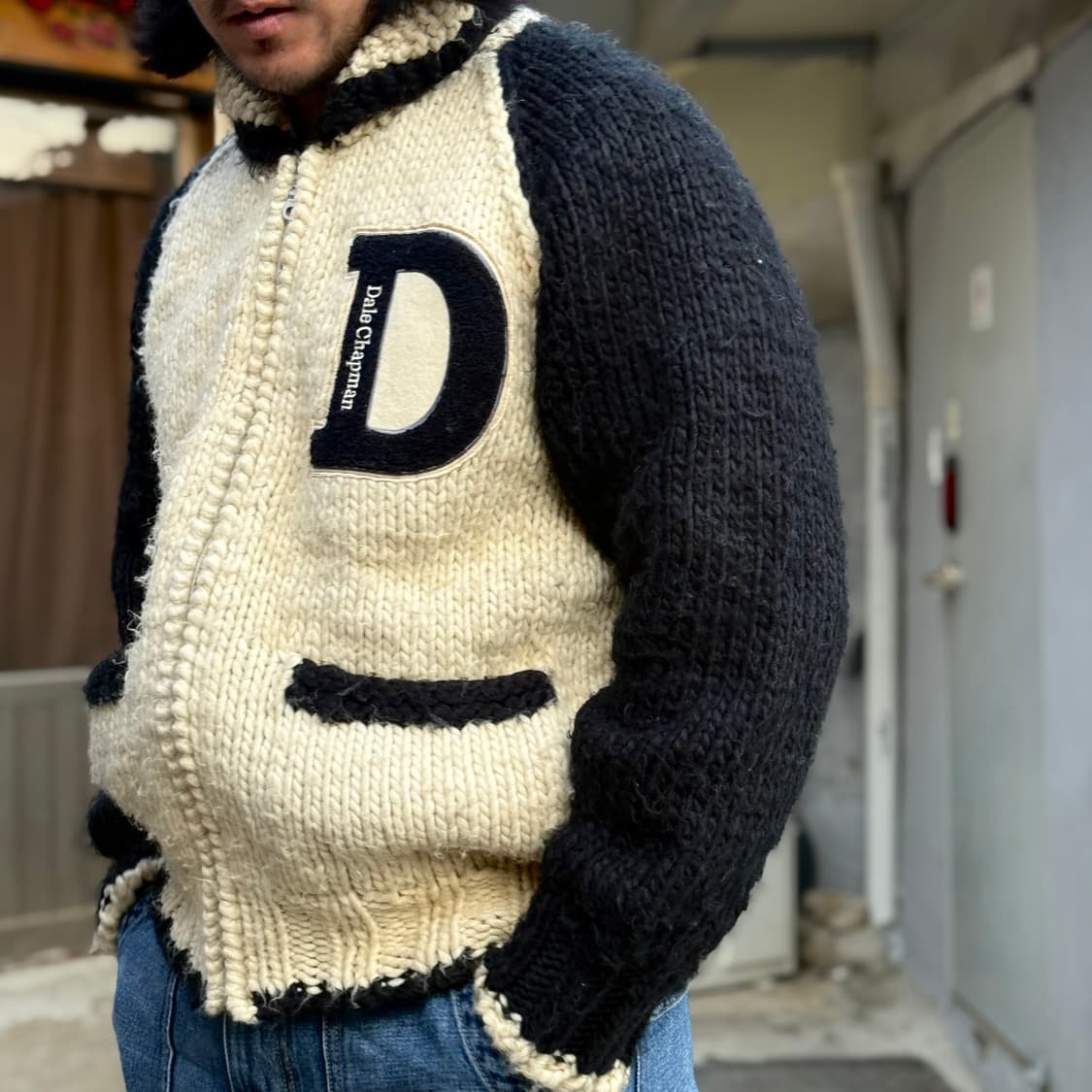 채프먼 Dale Chapman 패치 코위찬 스웨터 F 상품이미지8