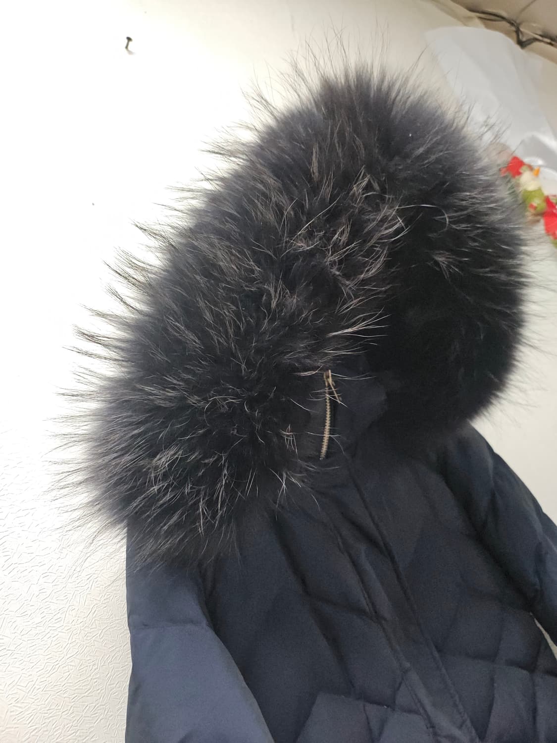 베네통코리아 네이비 구스다운패딩 42 상품이미지2