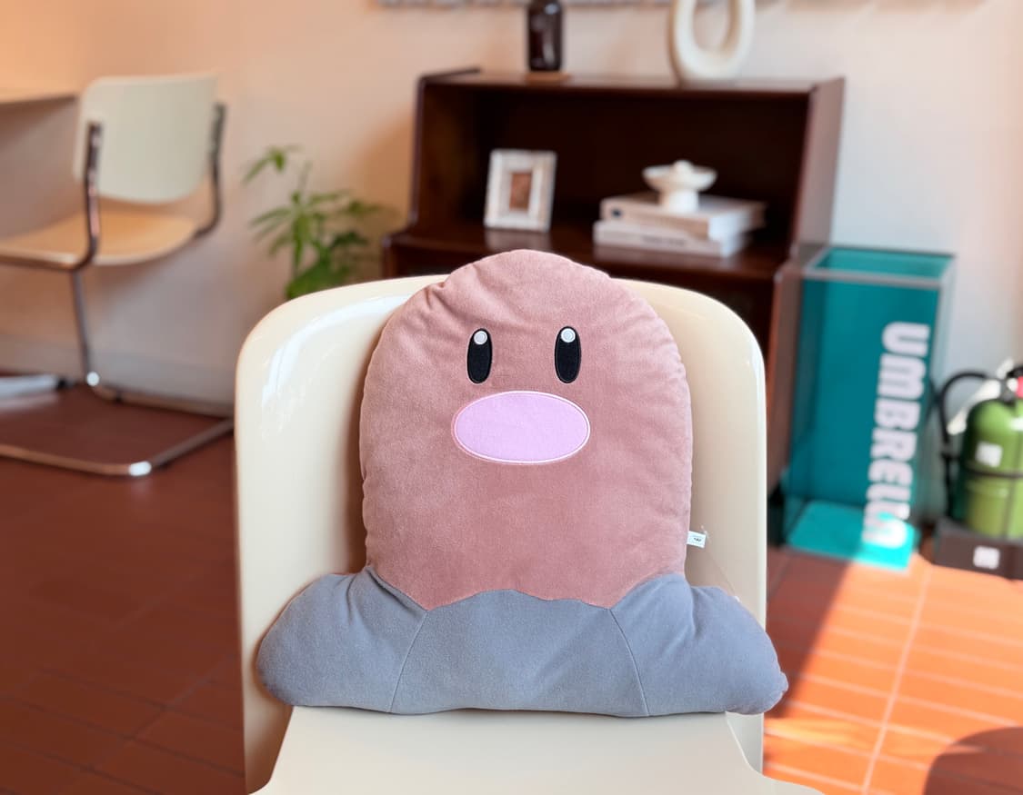 일본 포켓몬 디그다 쿠션 봉제인형 37cm 상품이미지6