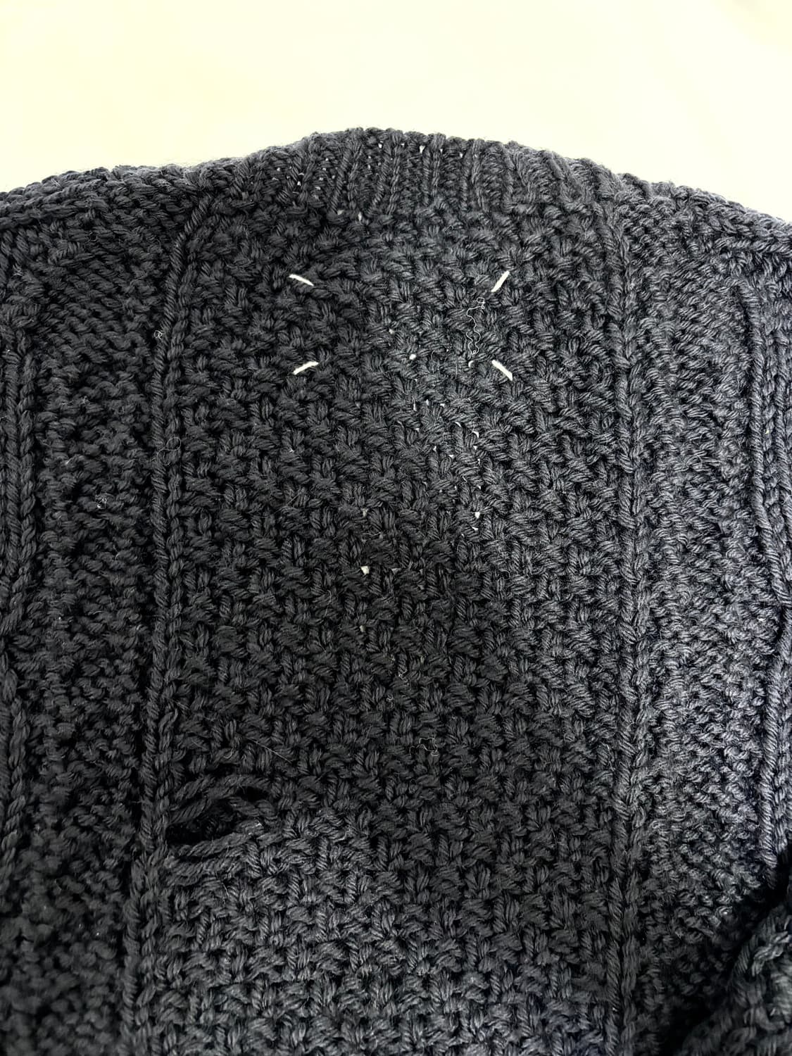 마르지엘라 21FW 울 케이블 피셔맨 디스트로이드 니트 상품이미지4