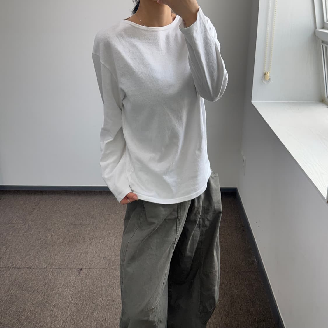 Saint James 세인트 제임스 화이트 롱슬리브 상품이미지2