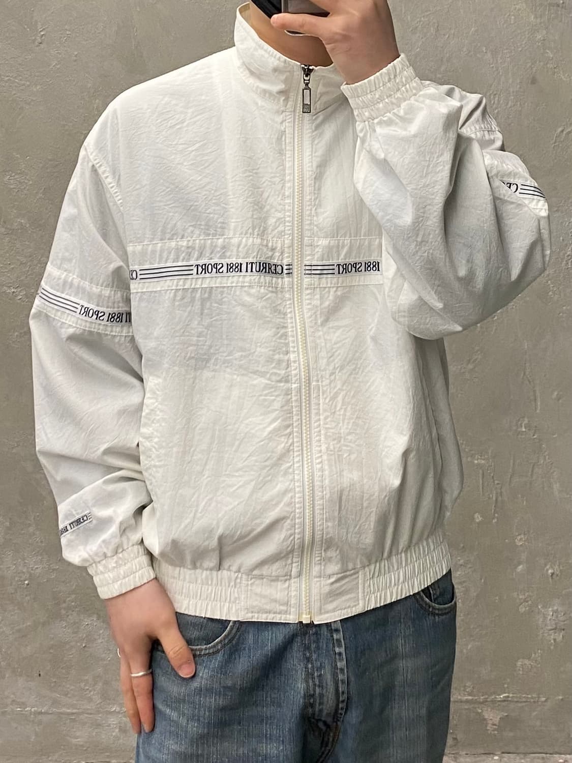 [L] 90s CERRUTI 1881 빈티지 윈드자켓 상품이미지10