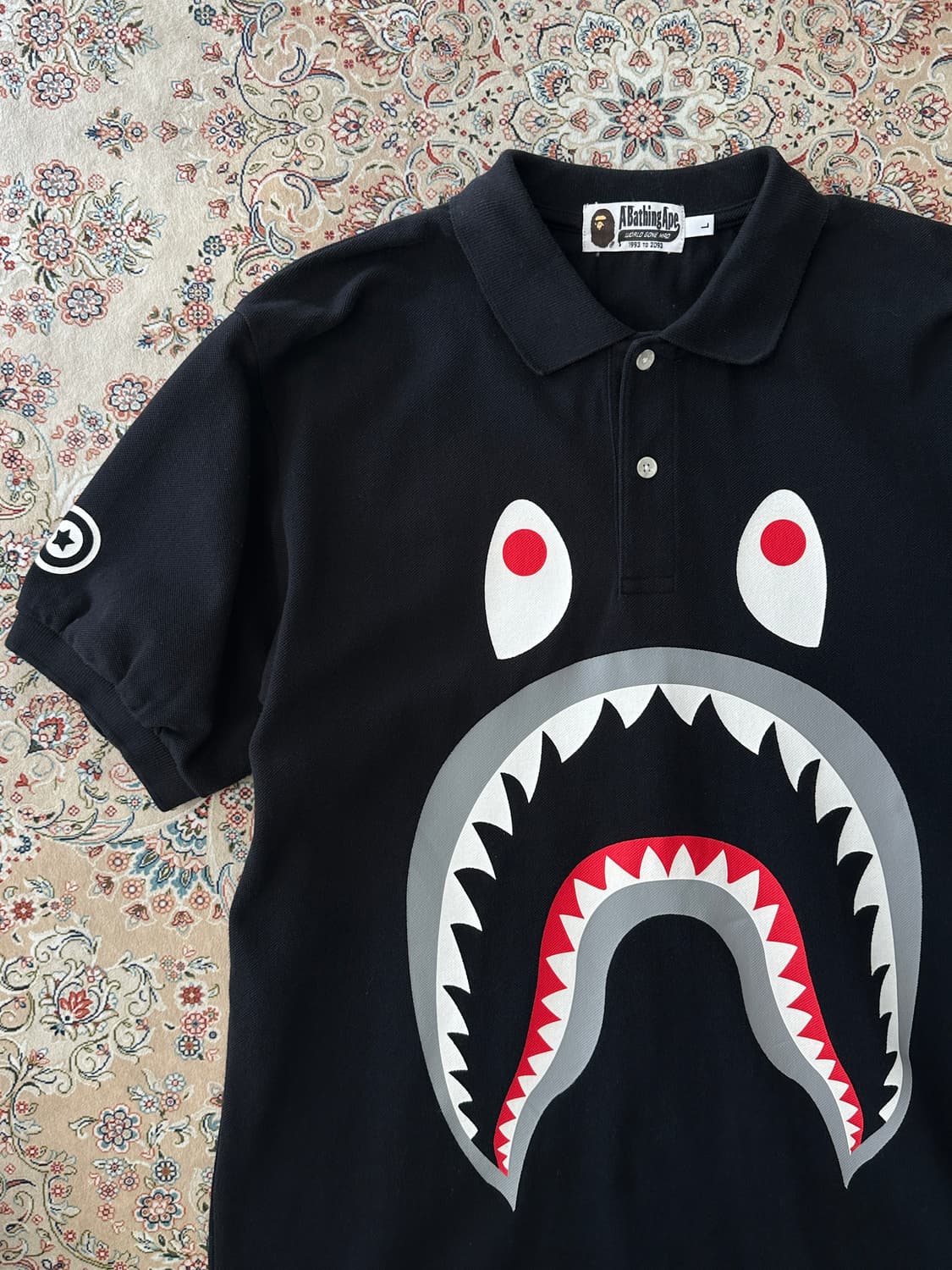 베이프 샤크 WGM 카라 티셔츠  상품이미지3