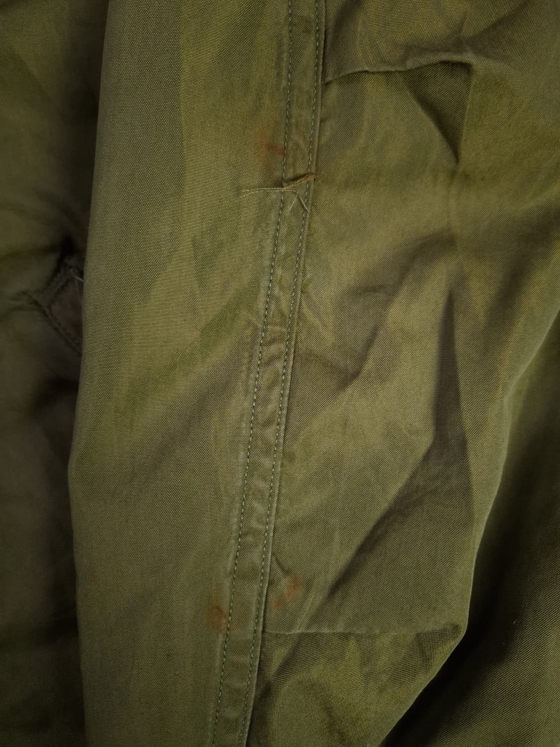 오리지날 미군 M-51 쉘파카 엑스스몰 천엽 라이너 상품이미지3